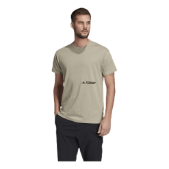 ADIDAS Primeblue Log Tee Green/Grey