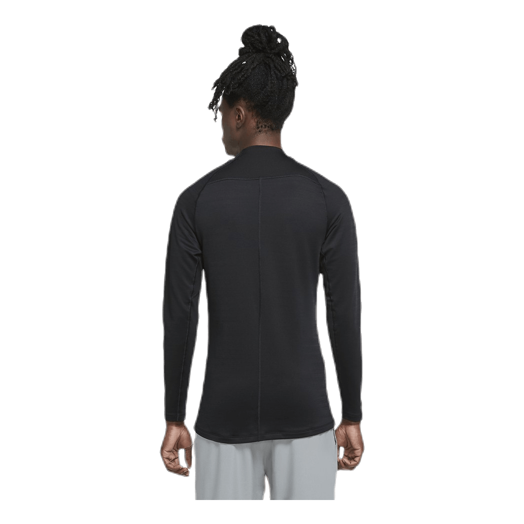 Nike Pro Warm LS Top White/Black 2 Nike Pro Warm LS Top White/Black - Image 2