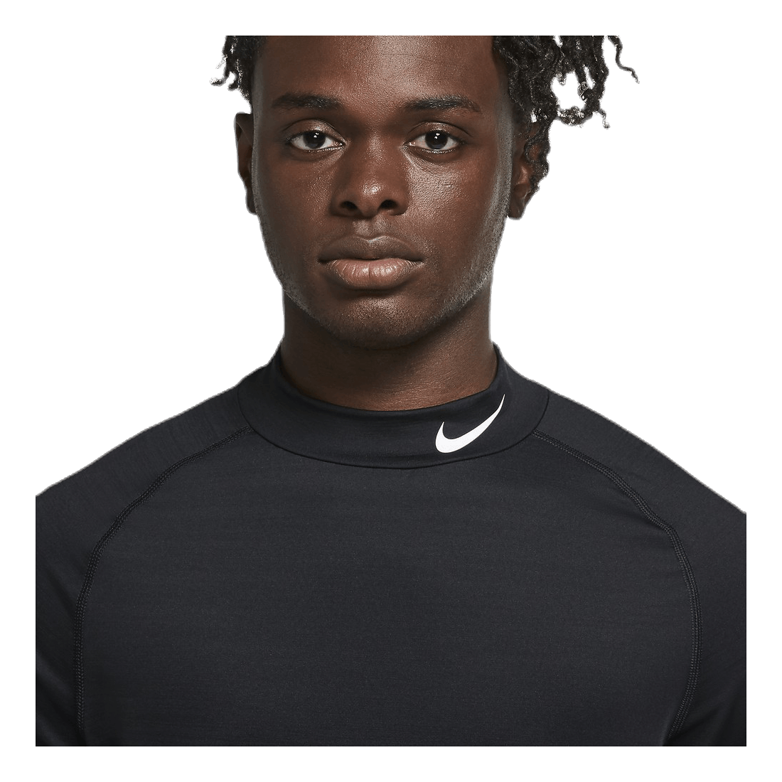 Nike Pro Warm LS Top White/Black 3 Nike Pro Warm LS Top White/Black - Image 3