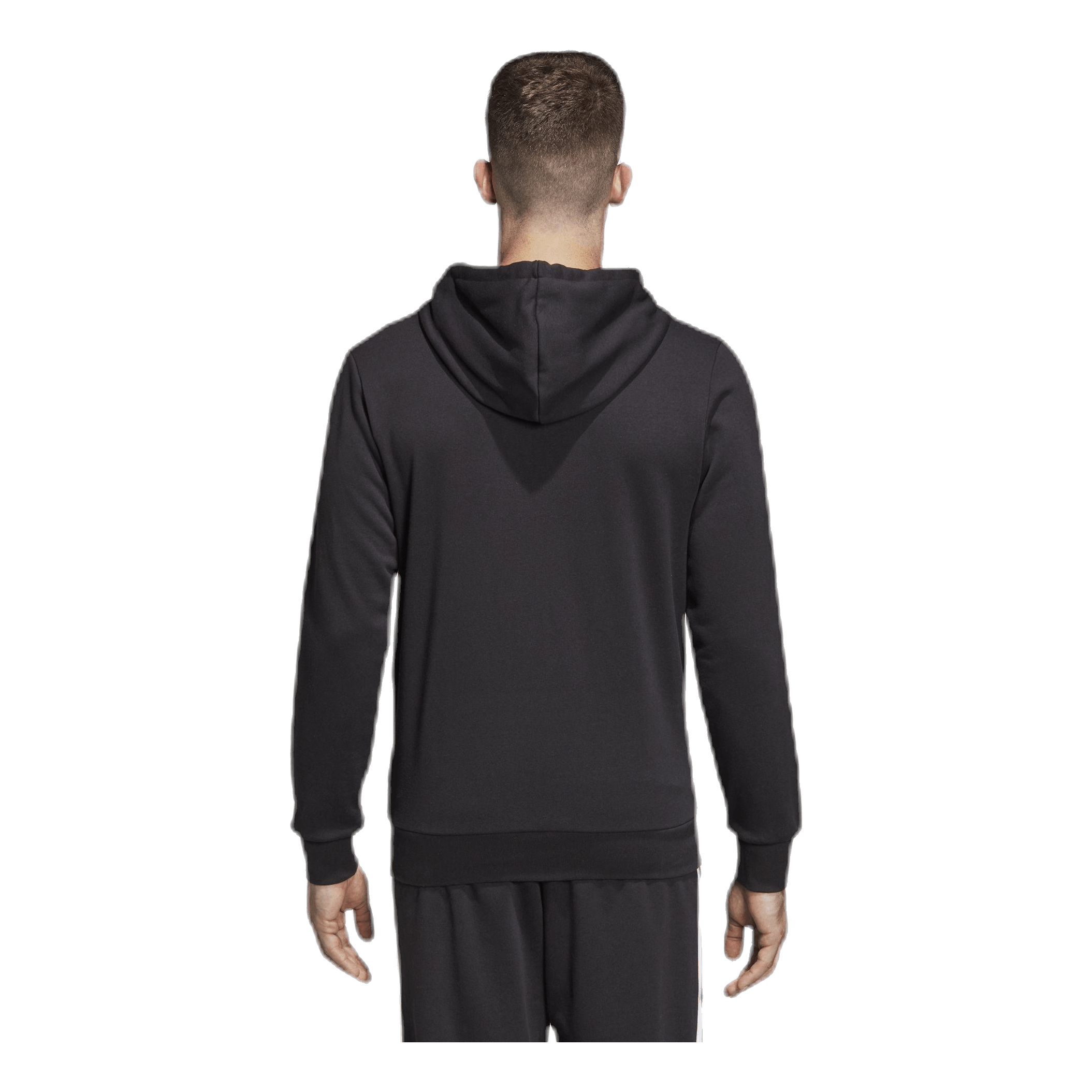 ADIDAS Essentials 3 Stripes Fullzip French Terry Black / White 4 ADIDAS Essentials 3 Stripes Fullzip French Terry Black / White - Image 4