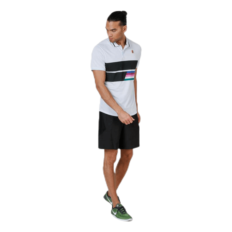 Nike Court Classic Polo Blue/Green/Black 3 Nike Court Classic Polo Blue/Green/Black - Image 3