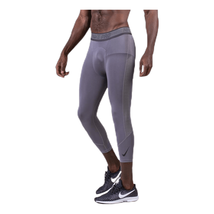 Nike Breathe Tight 3QT Black/Grey 2 Nike Breathe Tight 3QT Black/Grey - Image 2