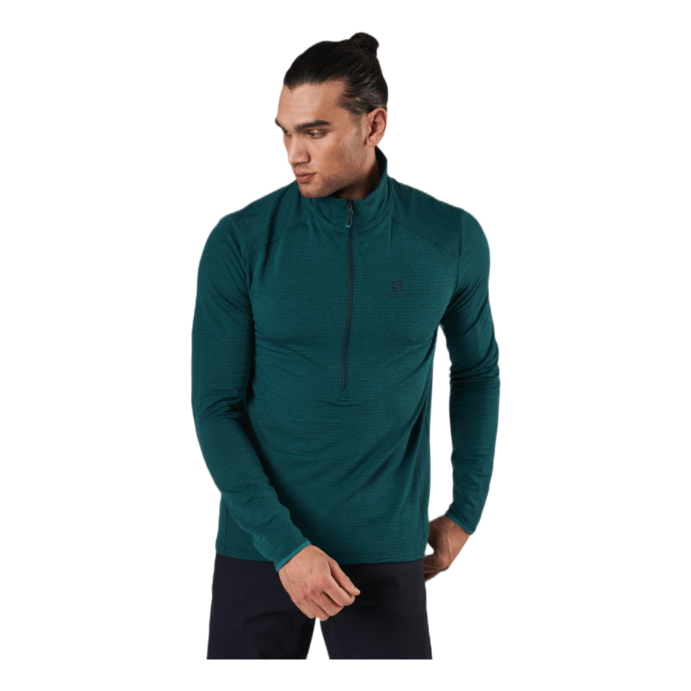 Salomon Outline Half Zip Midlayer Green 1 Salomon Outline Half Zip Midlayer Green