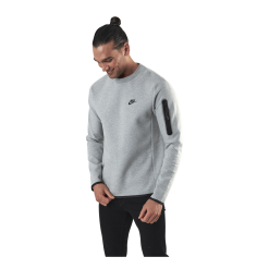 Nike Sportswear Tech Fleece Men's Crew Sweatshirt DK GREY HEATHER/BLACK
