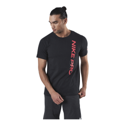 Nike Pro Burnout SS Top Black/Red