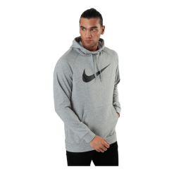 Nike Dri-FIT Men's Pullover Training Hoodie DK GREY HEATHER/BLACK