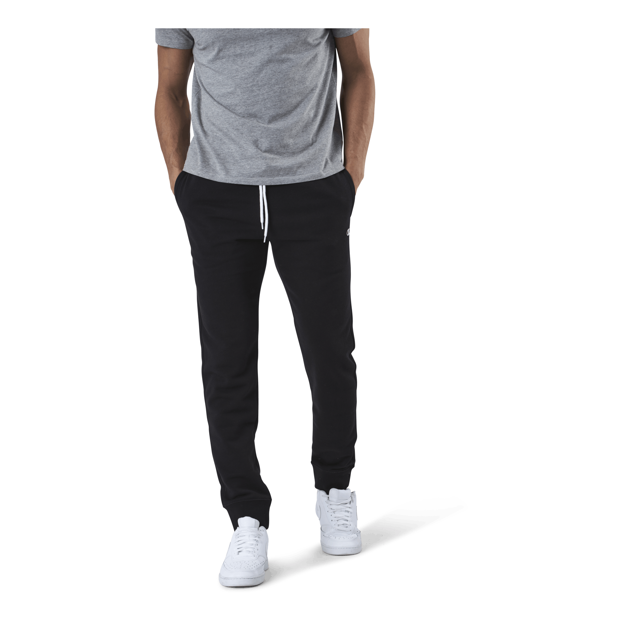Champion Rib Cuff Pants Black 2 Champion Rib Cuff Pants Black - Image 2
