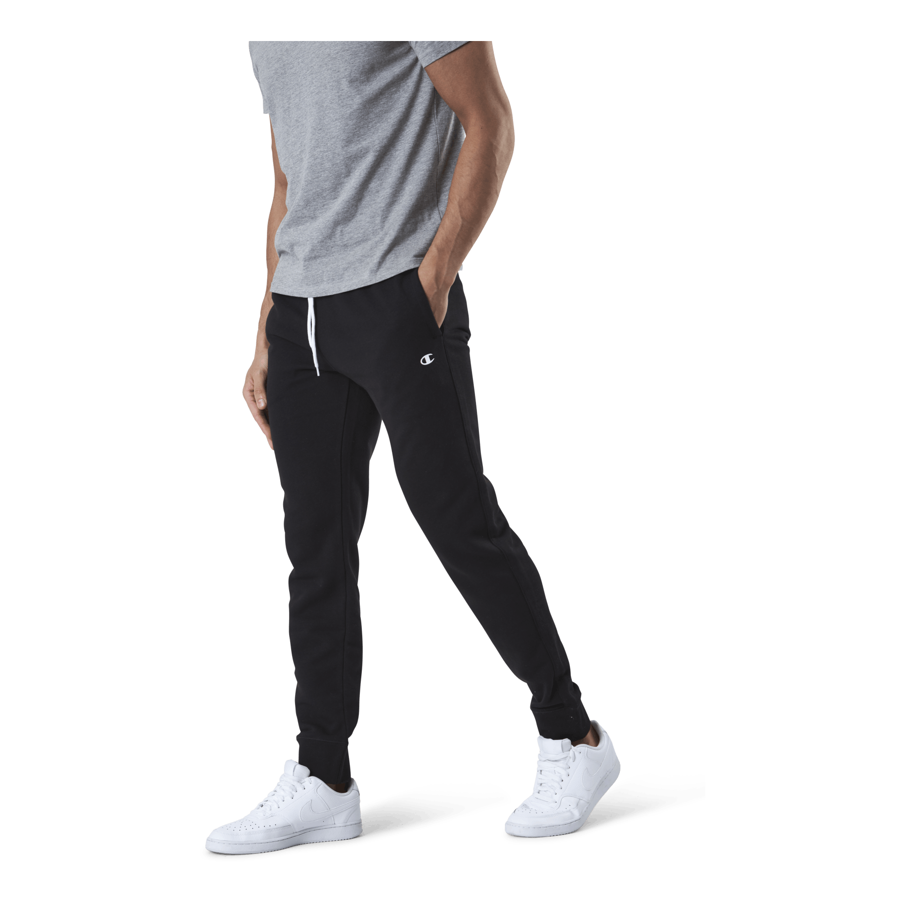 Champion Rib Cuff Pants Black 3 Champion Rib Cuff Pants Black - Image 3