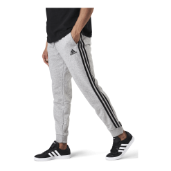ADIDAS Essentials Tapered Cuff 3 Stripes Pants Medium Grey Heather / Black 6 ADIDAS Essentials Tapered Cuff 3 Stripes Pants Medium Grey Heather / Black -Takit Myyntikauppa 09450 91 004