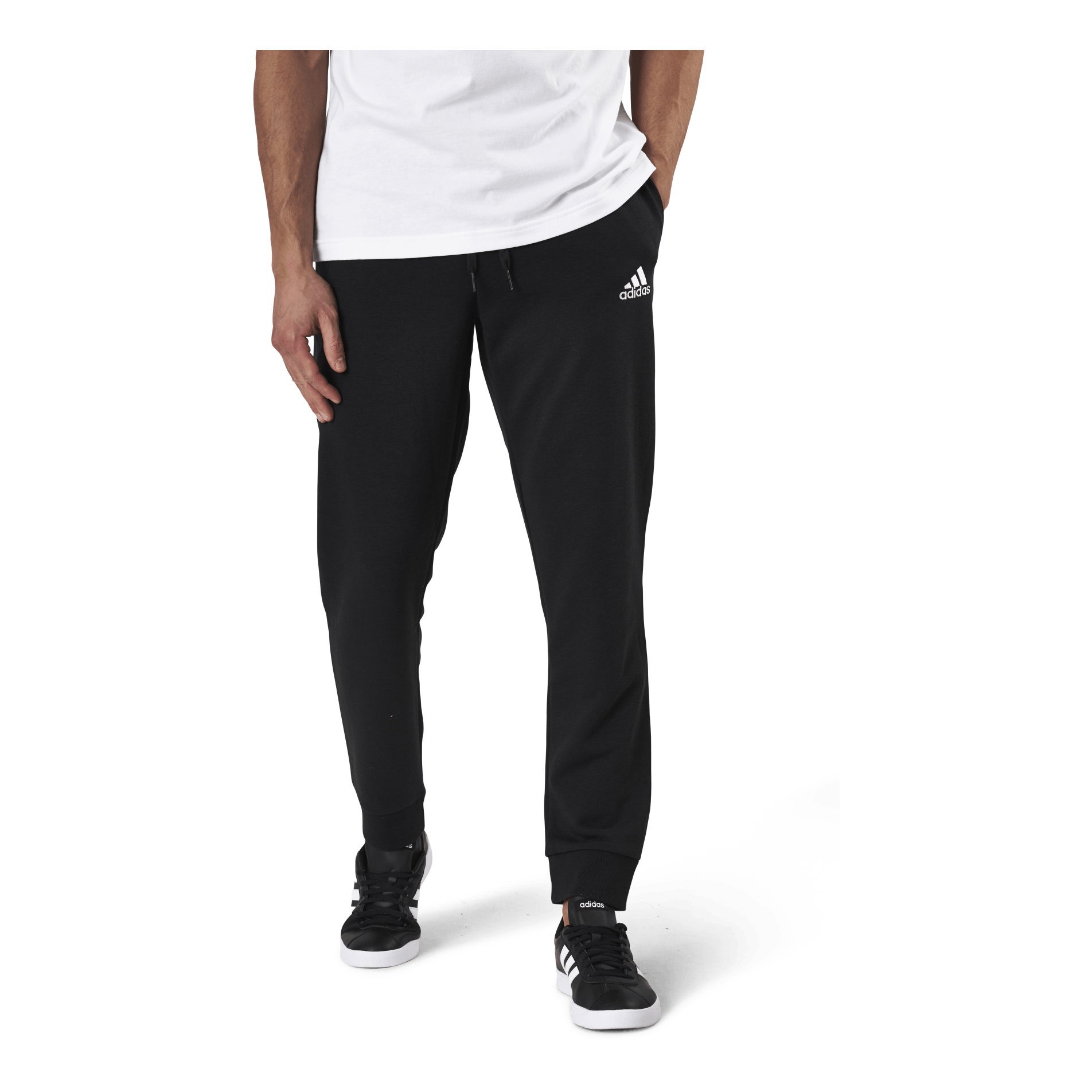 ADIDAS Essentials Tapered Cuff Pants Black 1 ADIDAS Essentials Tapered Cuff Pants Black