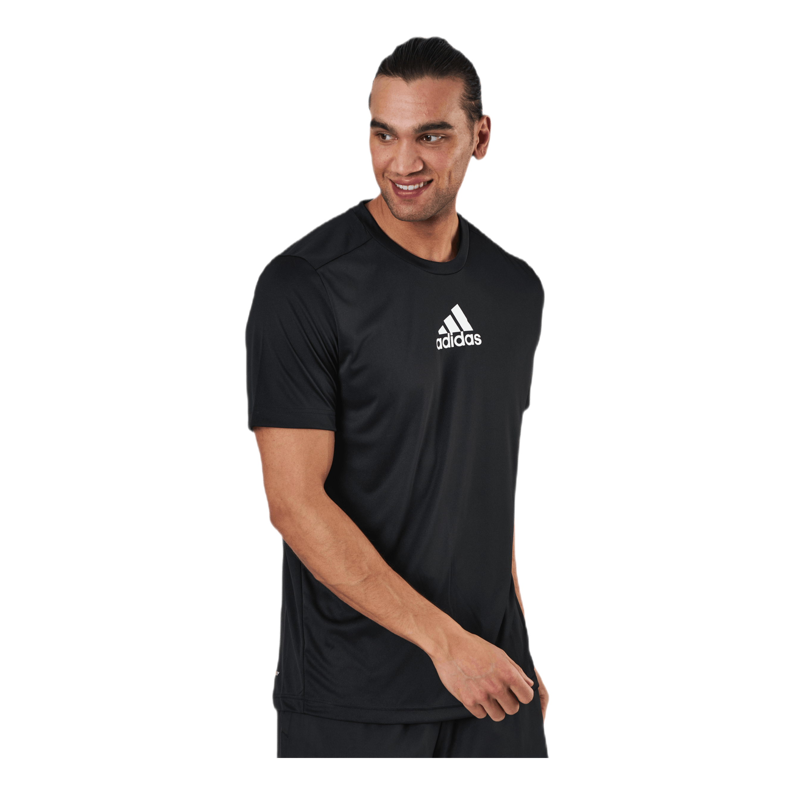 ADIDAS D2M 3 Stripes T-Shirt Black / White 1 ADIDAS D2M 3 Stripes T-Shirt Black / White