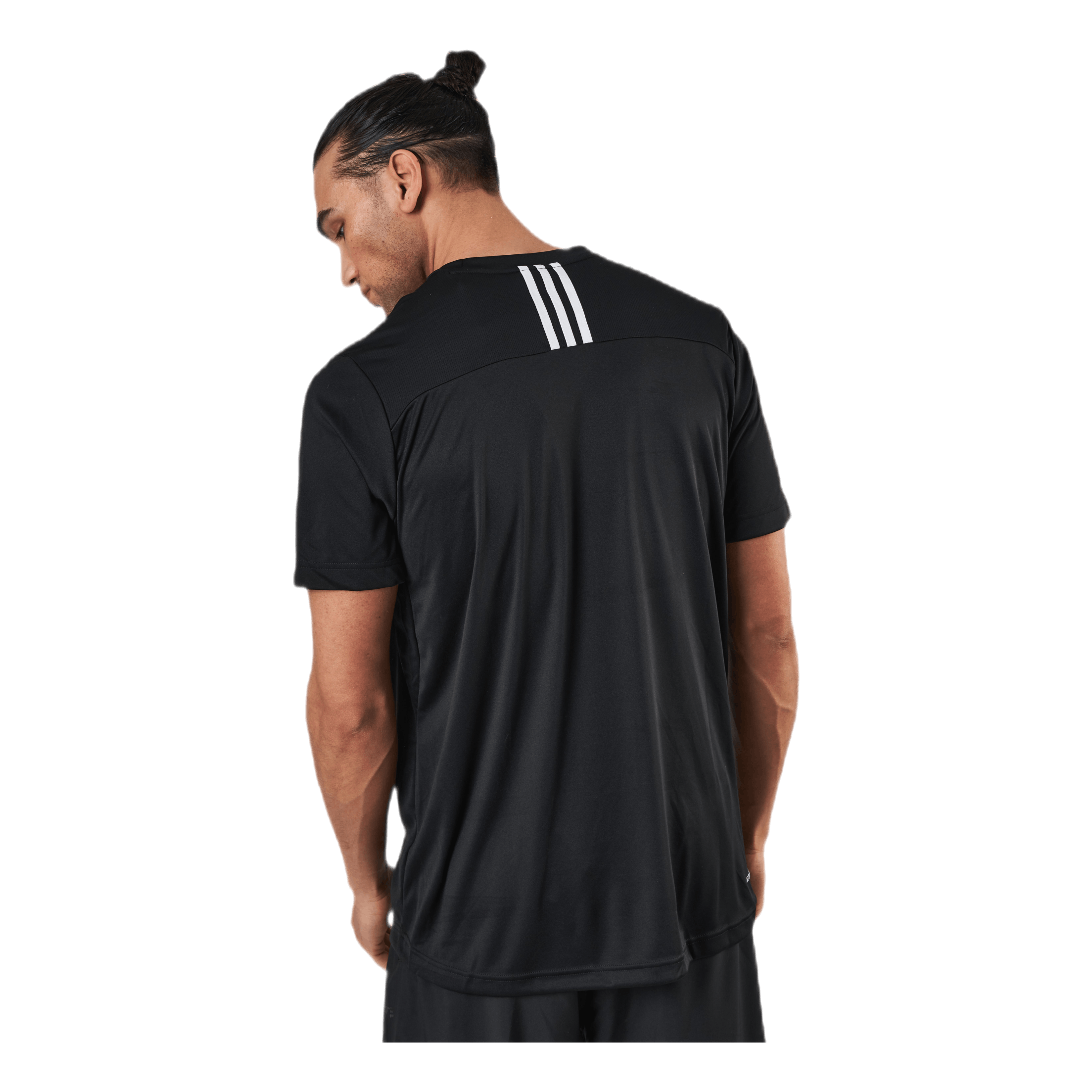 ADIDAS D2M 3 Stripes T-Shirt Black / White 3 ADIDAS D2M 3 Stripes T-Shirt Black / White - Image 3