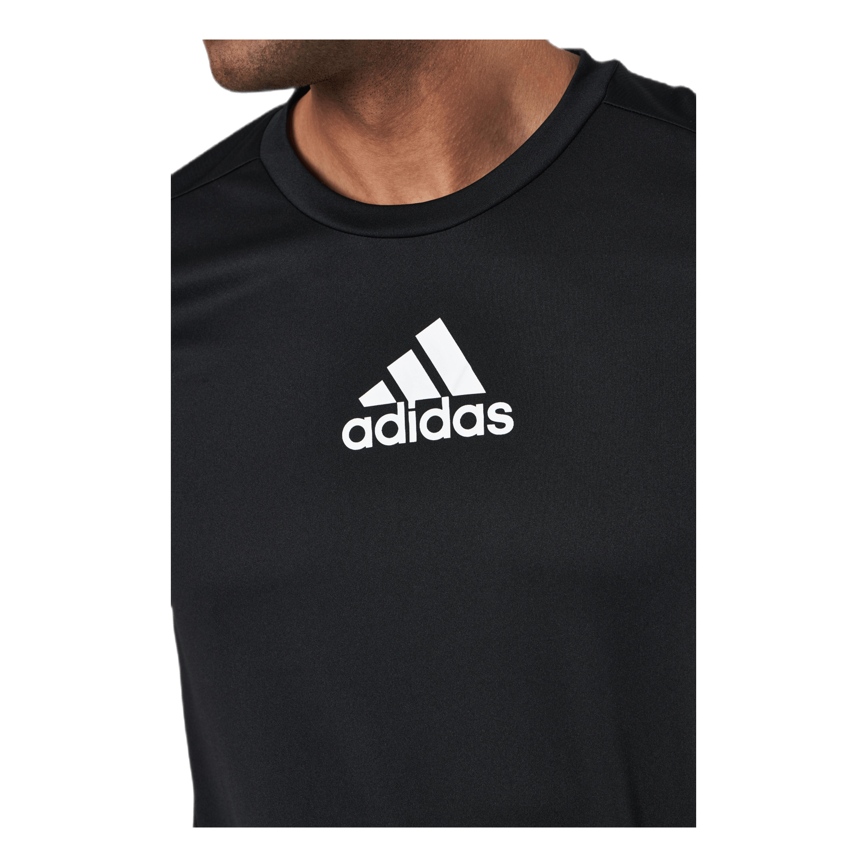 ADIDAS D2M 3 Stripes T-Shirt Black / White 4 ADIDAS D2M 3 Stripes T-Shirt Black / White - Image 4