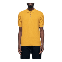 DEDICATED Sweater Short Sleeve Gnesta Yellow