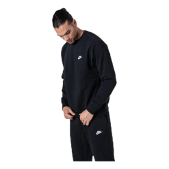 Nike Sportswear Club Fleece Crew BLACK/WHITE