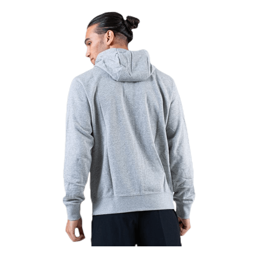Nike Sportswear Club Men's Full-Zip Hoodie DK GREY HEATHER/MATTE SILVER/WHITE 4 Nike Sportswear Club Men's Full-Zip Hoodie DK GREY HEATHER/MATTE SILVER/WHITE - Image 4