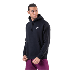 Nike Sportswear Club Fleece Pullover Hoodie BLACK/BLACK/WHITE