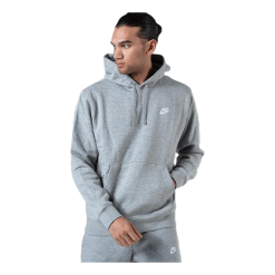 Nike Sportswear Club Fleece Pullover Hoodie DK GREY HEATHER/MATTE SILVER/WHITE