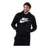 Nike Sportswear Club Fleece Men's Graphic Pullover Hoodie BLACK/BLACK/WHITE