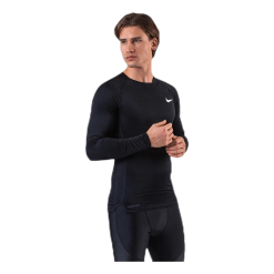 Nike Pro LS Top White/Black -Takit Myyntikauppa 193151946096 008 e6ad83cd528e402893872a34321598b5