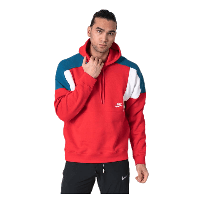 Nike Nsw Hoodie Cb White/Red 1 Nike Nsw Hoodie Cb White/Red