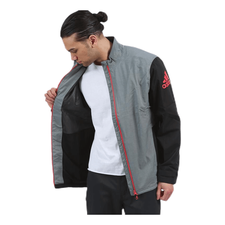 ADIDAS Climaproof Heathered Jacket Black/Grey 4 ADIDAS Climaproof Heathered Jacket Black/Grey - Image 4