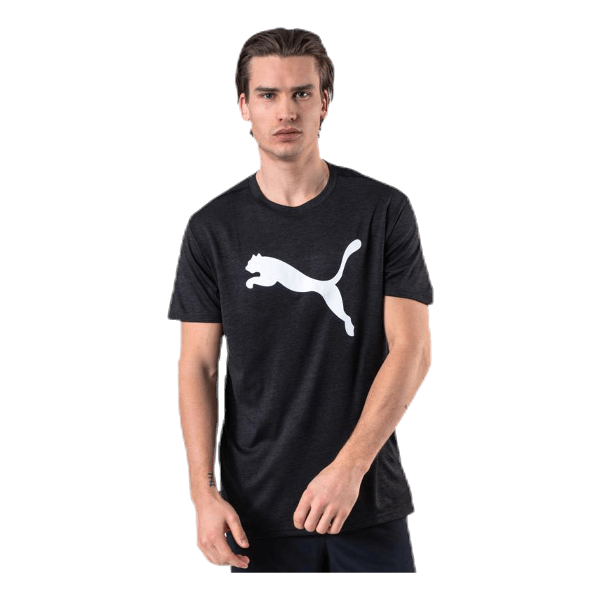 Puma Heather Cat Tee Black 1 Puma Heather Cat Tee Black