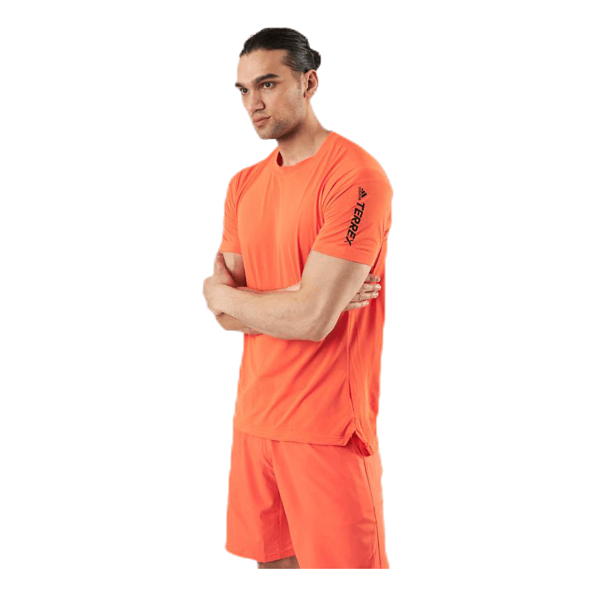 ADIDAS Agravic Allaround Tee Orange 1 ADIDAS Agravic Allaround Tee Orange