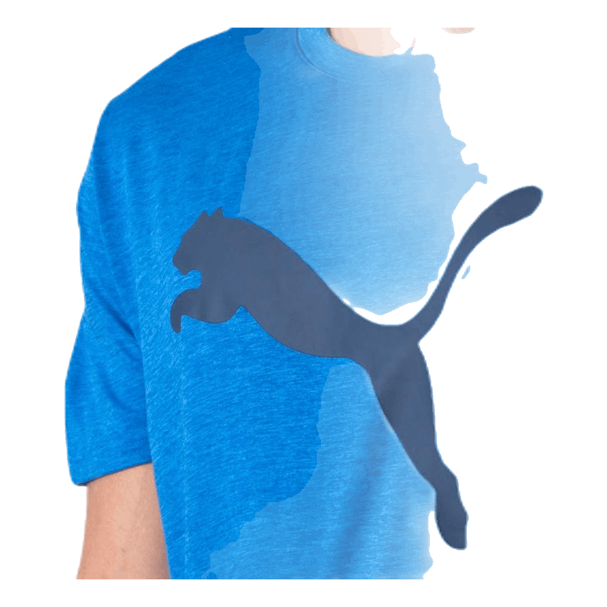 Puma Heather Cat Tee Blue 5 Puma Heather Cat Tee Blue - Image 5
