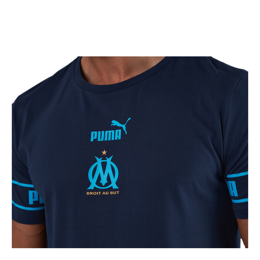 Puma Olympique Marseille Culture Tee II Blue 5 Puma Olympique Marseille Culture Tee II Blue - Image 5