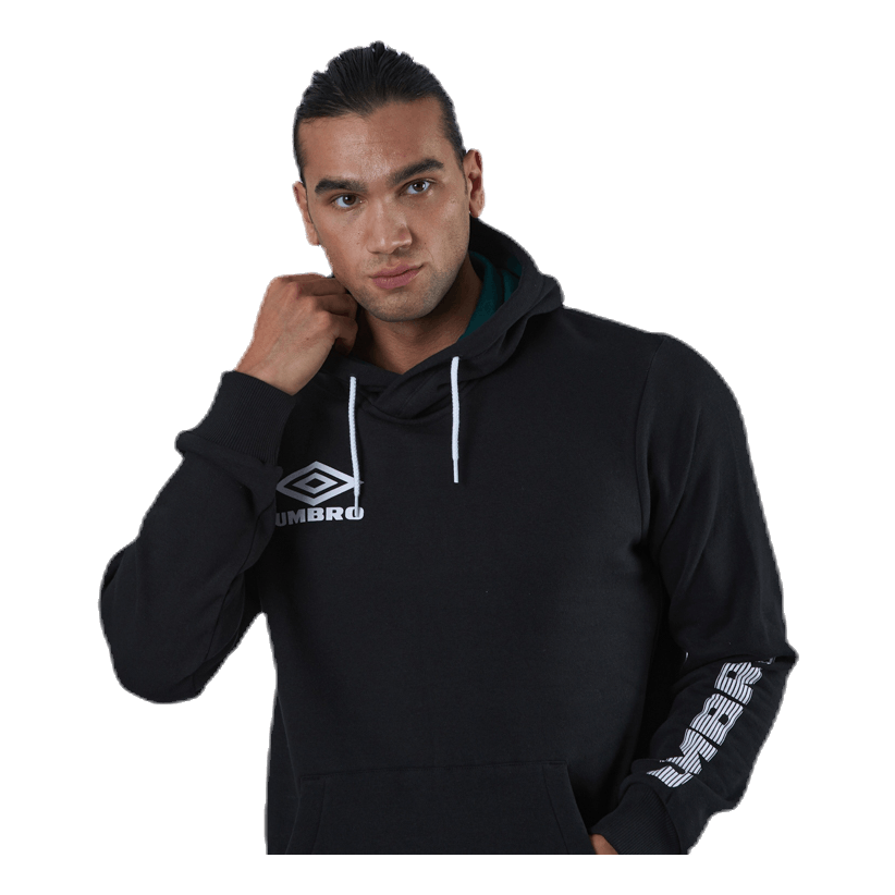UMBRO Sleeve Print Hoodie Black 2 UMBRO Sleeve Print Hoodie Black - Image 2