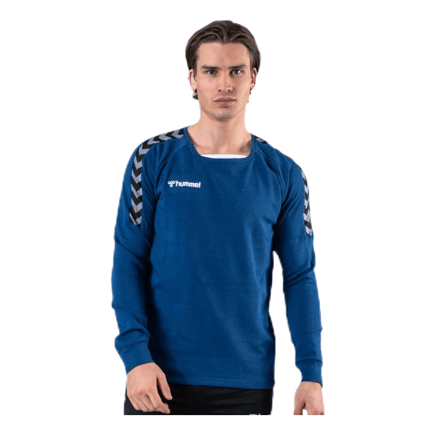 Hummel Authentic Training Sweat Blue 1 Hummel Authentic Training Sweat Blue