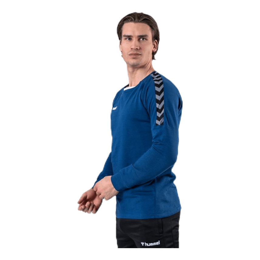 Hummel Authentic Training Sweat Blue 2 Hummel Authentic Training Sweat Blue - Image 2