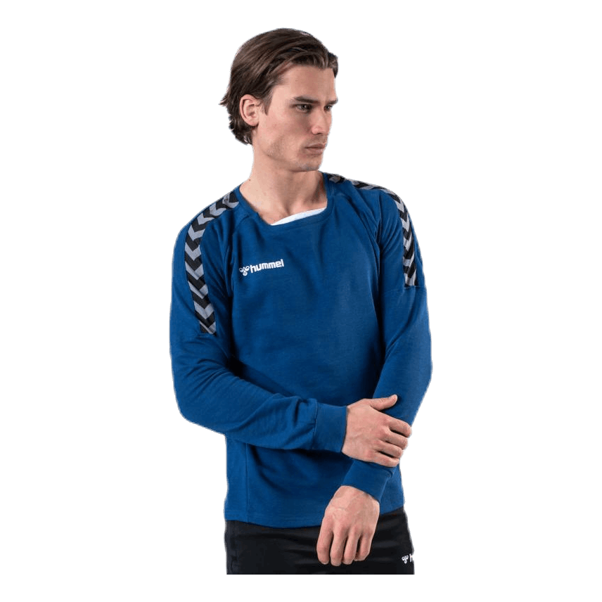 Hummel Authentic Training Sweat Blue 4 Hummel Authentic Training Sweat Blue - Image 4