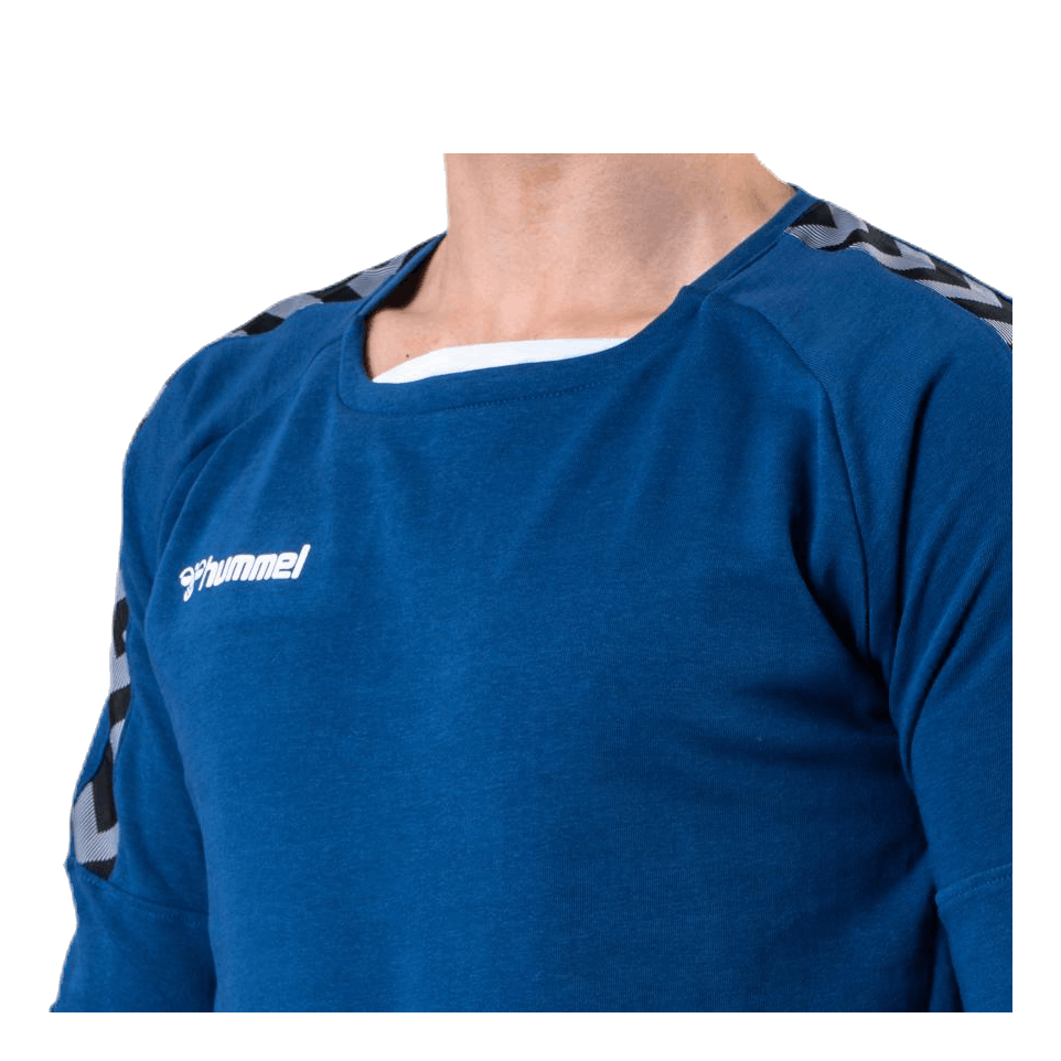 Hummel Authentic Training Sweat Blue 5 Hummel Authentic Training Sweat Blue - Image 5