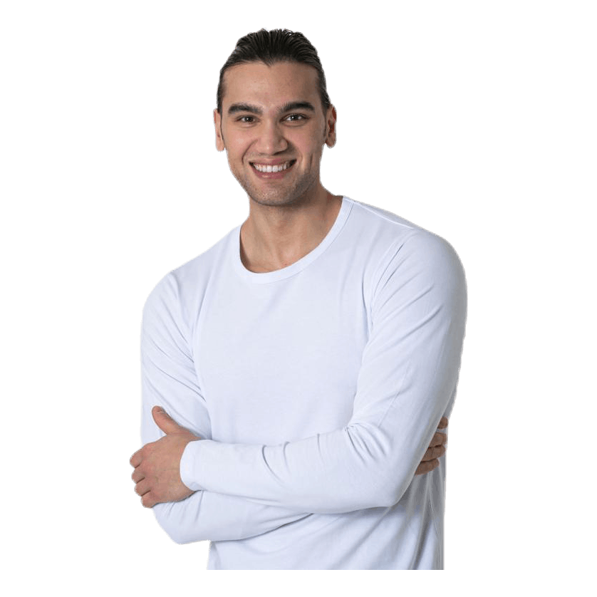 Jack & Jones Basic O-Neck Tee L/S White 3 Jack & Jones Basic O-Neck Tee L/S White - Image 3