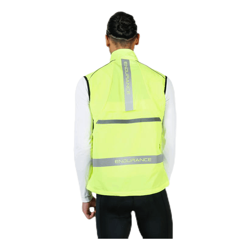 Endurance Laupen Running Vest Yellow 2 Endurance Laupen Running Vest Yellow - Image 2