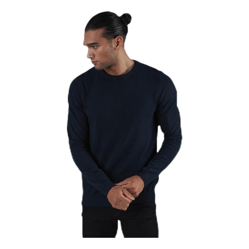 Jack & Jones Basic Knit Crew Neck Blue 1 Jack & Jones Basic Knit Crew Neck Blue