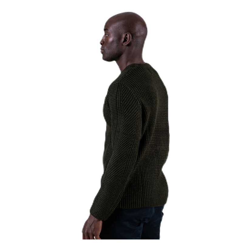 Jack & Jones Stanford Knit Crew Neck Red 3 Jack & Jones Stanford Knit Crew Neck Red - Image 3