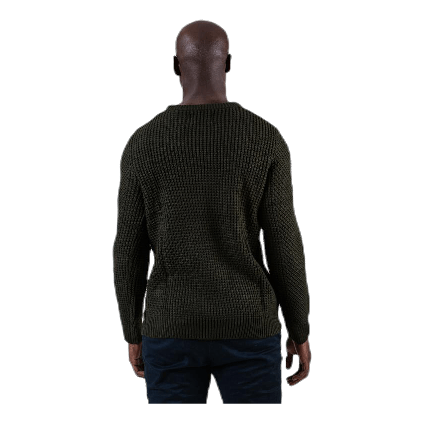 Jack & Jones Stanford Knit Crew Neck Red 4 Jack & Jones Stanford Knit Crew Neck Red - Image 4