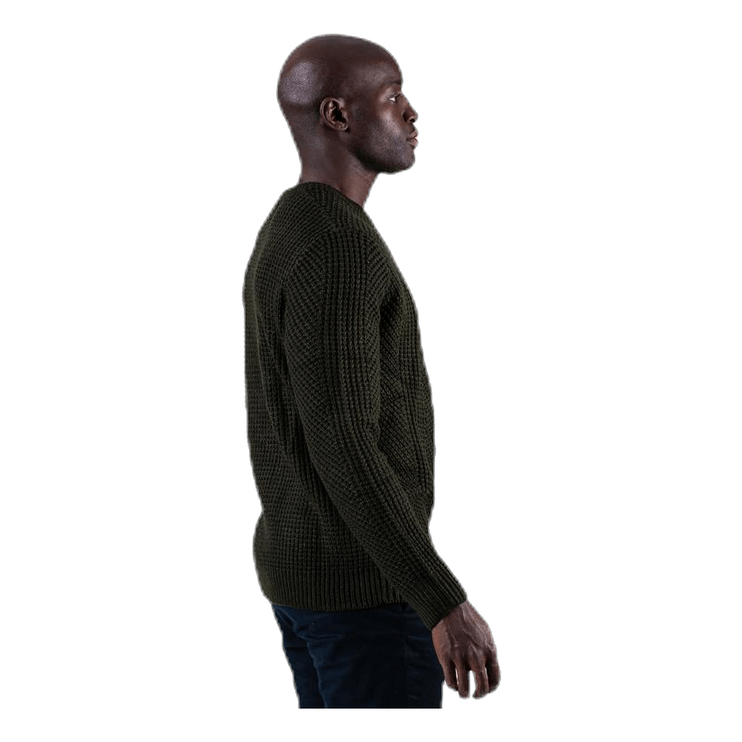 Jack & Jones Stanford Knit Crew Neck Red 5 Jack & Jones Stanford Knit Crew Neck Red - Image 5