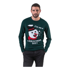 Jack & Jones Crumble Knit Crew Neck Blue