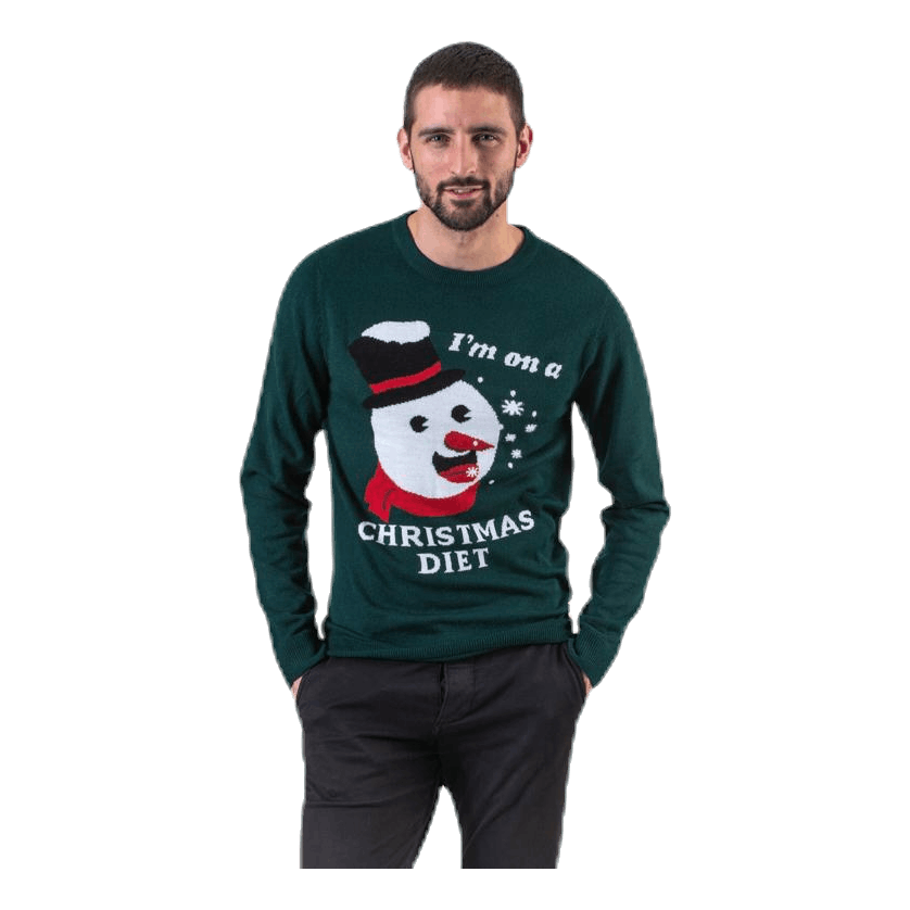 Jack & Jones Crumble Knit Crew Neck Blue 1 Jack & Jones Crumble Knit Crew Neck Blue