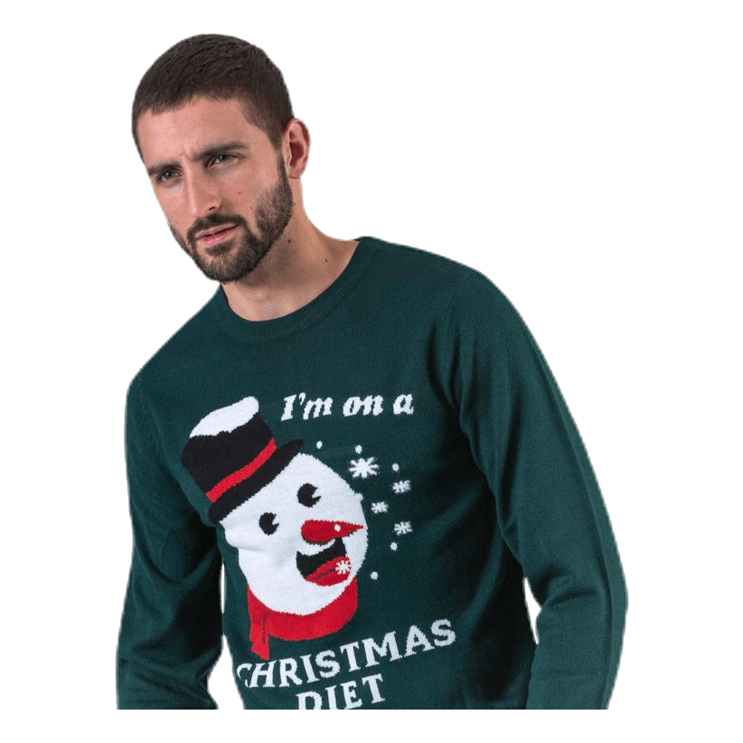 Jack & Jones Crumble Knit Crew Neck Blue 2 Jack & Jones Crumble Knit Crew Neck Blue - Image 2