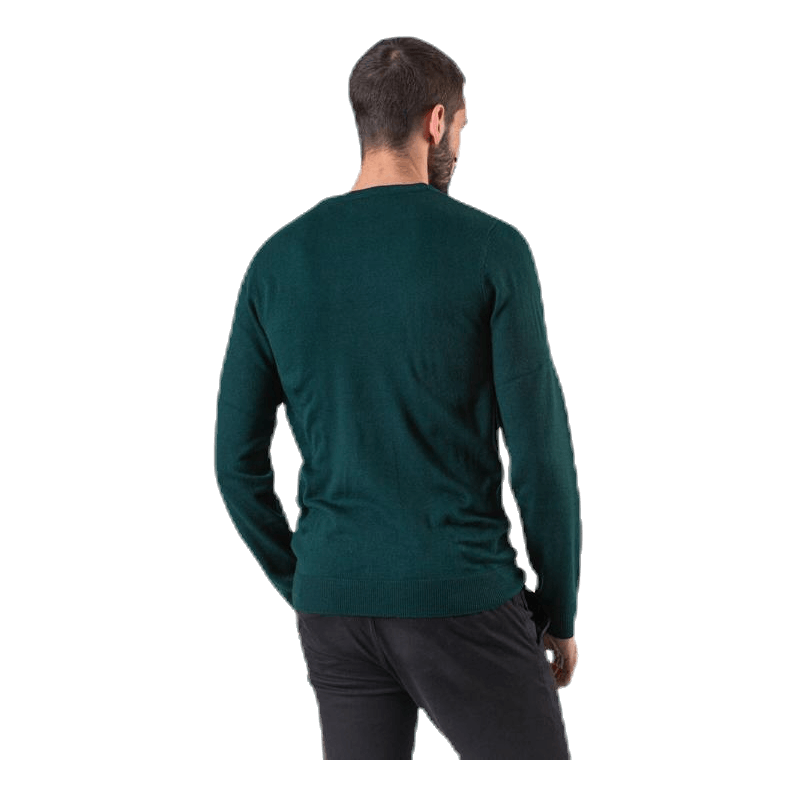 Jack & Jones Crumble Knit Crew Neck Blue 3 Jack & Jones Crumble Knit Crew Neck Blue - Image 3