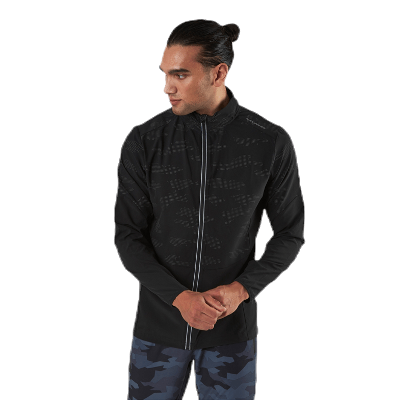 Endurance Doflan Reflective 4-Way Stretch Jacket Black 2 Endurance Doflan Reflective 4-Way Stretch Jacket Black - Image 2