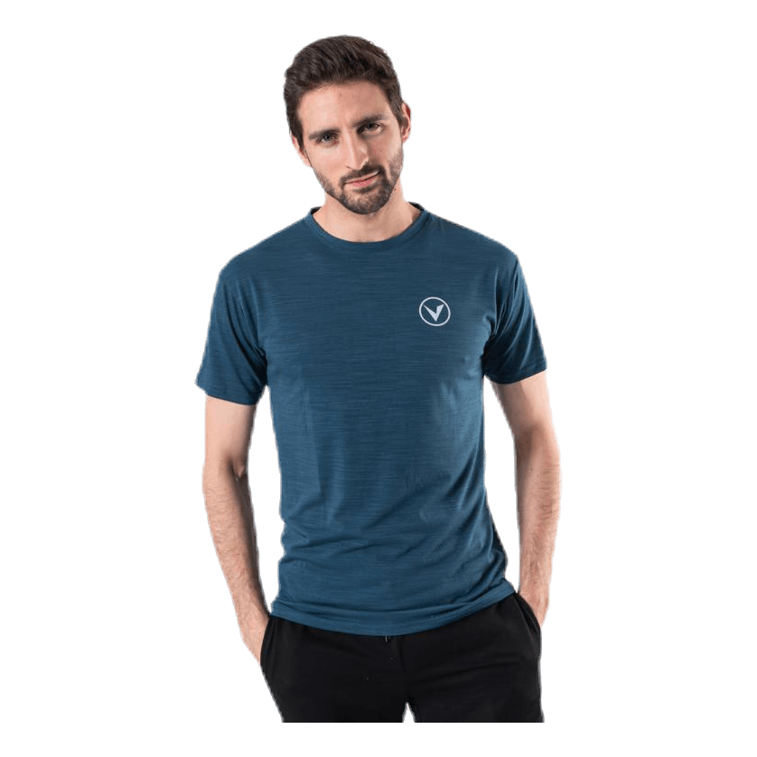 Virtus Joker Melange S/S Tee Blue 3 Virtus Joker Melange S/S Tee Blue - Image 3