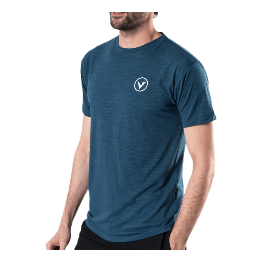 Virtus Joker Melange S/S Tee Blue 4 Virtus Joker Melange S/S Tee Blue - Image 4