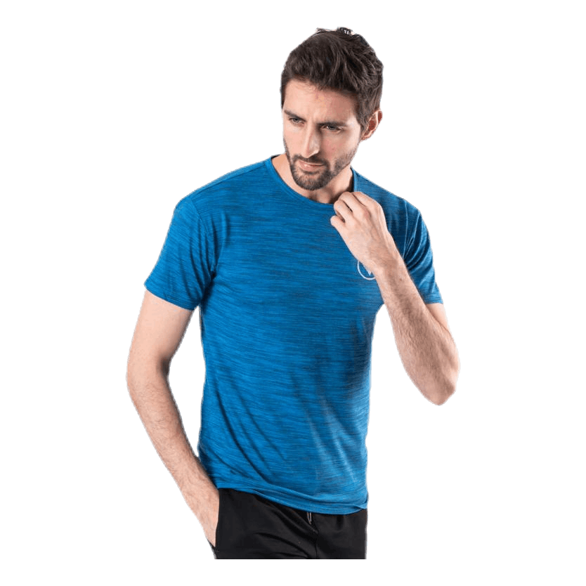 Virtus Joker Melange S/S Tee Blue 4 Virtus Joker Melange S/S Tee Blue - Image 4