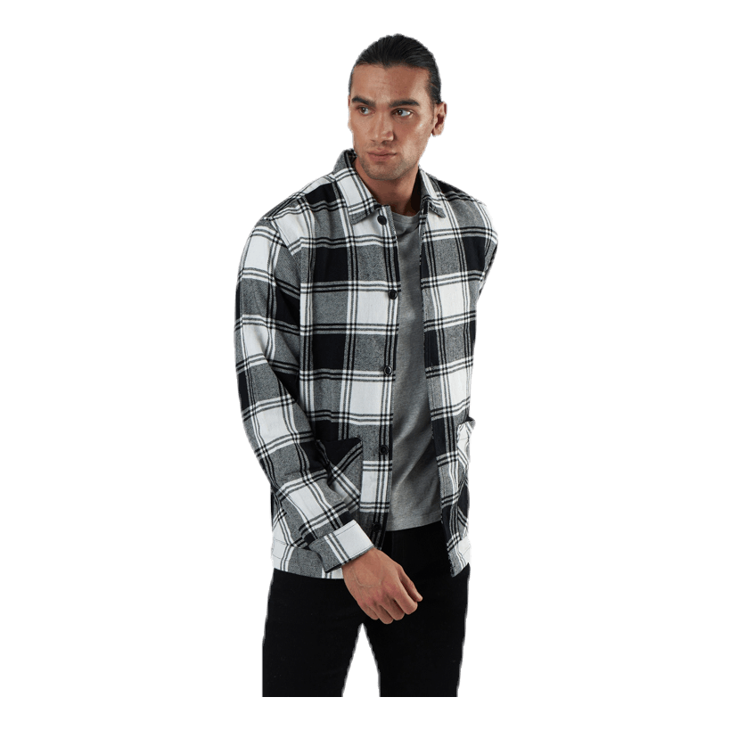 Jack & Jones Finn Overshirt Ls White 1 Jack & Jones Finn Overshirt Ls White